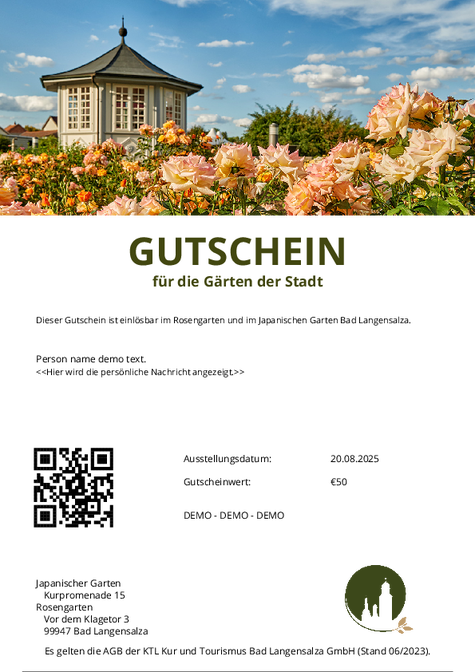 Gutschein-Design 3 auswählen