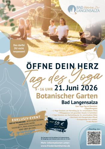 Gutschein für den Tag des Yoga 21.06.2026